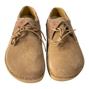 Birkenstock Memphis Beige Leather & Textile Shoes - EU 36 / US Women’s 5